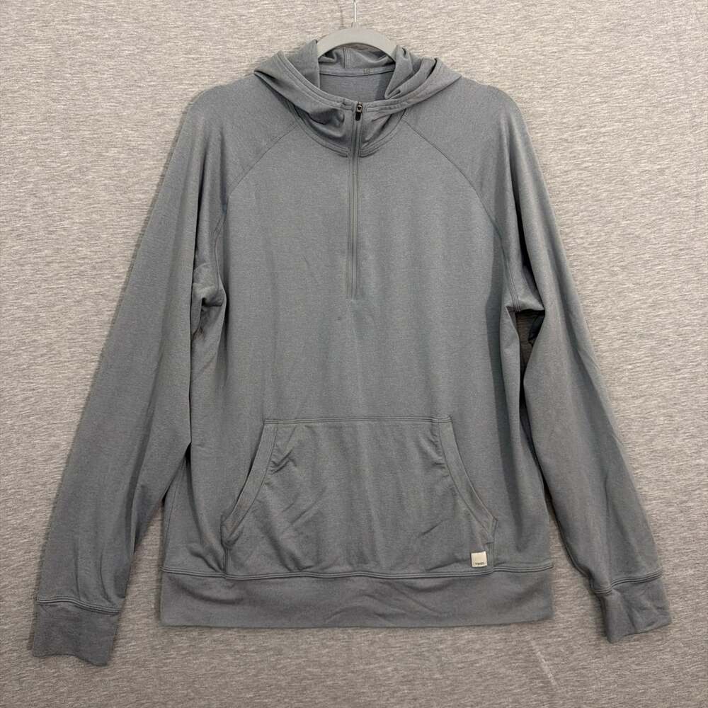 Vuori Ponto Performance Half Zip Hoodie Mens DreamKnit Sweatshirt V244 Large